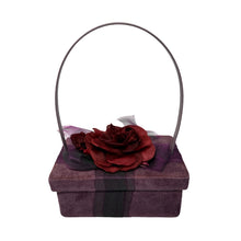 Load image into Gallery viewer, Moschino Pink Velvet Flower 2000 Box Bag
