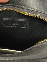 Load image into Gallery viewer, Moschino Leather Black Red SHOP Crossbody Bag Purse
