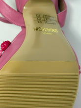 Load image into Gallery viewer, Moschino 35 Pink Sugar Flower Heels Sandals NEW
