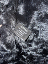 Load image into Gallery viewer, Express Black Size XS Shearling Fur Coat
