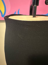 Load image into Gallery viewer, Moschino Size 4 Black Wool Crepe Straight Skirt
