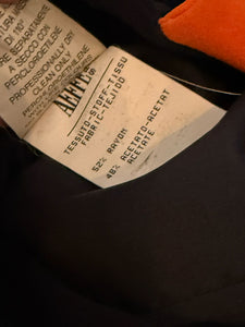 Moschino Cheap & Chic Navy & Orange Polka Dot Jacket The Nanny