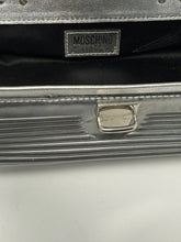 Load image into Gallery viewer, Moschino Silver Leather Lunch Box Bag
