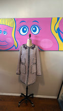 Load image into Gallery viewer, Giambattista Valli Size 46 Taupe &amp; Black Tweed Coat
