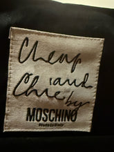 Load image into Gallery viewer, Moschino Cheap &amp; Chic Red &amp; Black Velvet Parole Vest
