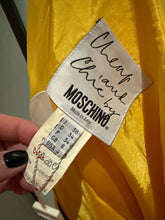 Load image into Gallery viewer, Moschino Cheap &amp; Chic Yellow &amp; Black Polka Dot Skirt The Nanny
