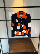 Load image into Gallery viewer, Moschino Cheap &amp; Chic Navy &amp; Orange Polka Dot Jacket The Nanny
