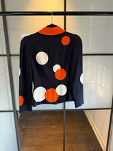 Load image into Gallery viewer, Moschino Cheap &amp; Chic Navy &amp; Orange Polka Dot Jacket The Nanny
