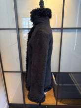 Load image into Gallery viewer, Express Black Size XS Shearling Fur Coat
