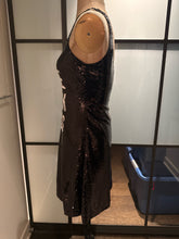 Load image into Gallery viewer, Moschino Black &amp; White Sequin Skater Dress
