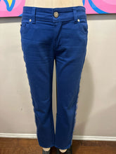 Load image into Gallery viewer, Alexander McQueen Size 42 Blue Jeans w/ Zipper side details
