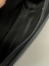 Load image into Gallery viewer, Moschino Black Leather Question Mark Clutch Bag Purse
