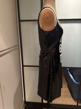 Load image into Gallery viewer, Moschino Black &amp; White Sequin Skater Dress
