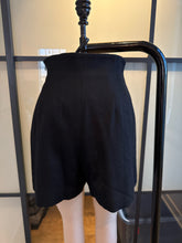 Load image into Gallery viewer, Moschino Cheap &amp; Chic Black Wool High Waist Shorts

