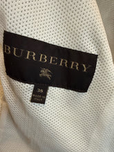 Load image into Gallery viewer, Burberry Size 38 Ivory White Leather Hook Eye Jacket
