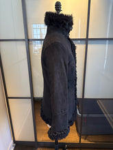 Load image into Gallery viewer, Express Black Size XS Shearling Fur Coat
