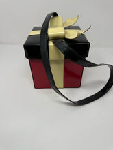 Load image into Gallery viewer, Moschino Red &amp; Black Leather Box Bag
