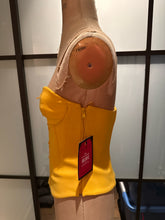 Load image into Gallery viewer, Moschino Size 4 Yellow Lace up Corset
