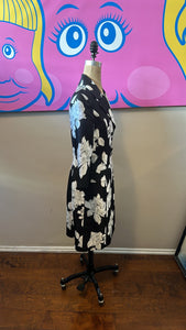 St. John Size 6 Black & White Silk Blend Coat