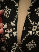 Load image into Gallery viewer, Moschino Size 8 Black &amp; White Wool 3/4 Sleeve Coat
