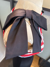 Load image into Gallery viewer, Moschino Black &amp; Red SHOP Stretch Satin Pencil Dress
