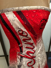 Load image into Gallery viewer, Moschino Red &amp; White Size 6 Strapless Coca-Cola Dress
