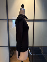 Load image into Gallery viewer, Moschino Black Wool V-Neck Tuxedo Bow Knit Sweater
