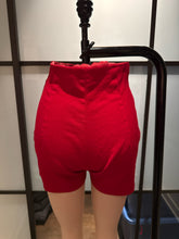 Load image into Gallery viewer, Moschino Cheap &amp; Chic Red Wool High Waist Shorts Vintage
