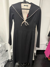 Load image into Gallery viewer, Ulla Johnson Size S Black Wool Sailor Dress
