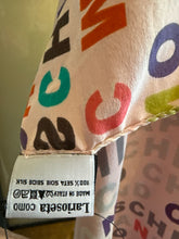 Load image into Gallery viewer, Moschino Pink Silk Letters Dress Scarf
