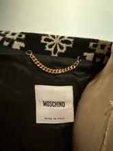 Load image into Gallery viewer, Moschino Size 8 Black &amp; White Wool 3/4 Sleeve Coat
