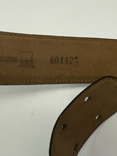 Load image into Gallery viewer, Moschino Black Leather Anarchy Smiley Face Heart Peace Sign Belt
