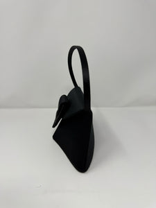 Christian Lacroix Black Silk Satin Evening Bag