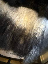 Load image into Gallery viewer, Adrienne Landau Size S Black &amp; White Fox Rabbit Lamb Fur Vest
