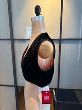 Load image into Gallery viewer, Anthony Muto AM/PM Size S/M Black &amp; Orange Velvet Vest
