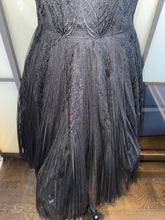 Load image into Gallery viewer, MCQ Alexander McQueen Size IT 36 Black Tulle Feather Lace Dress
