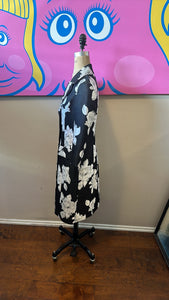 St. John Size 6 Black & White Silk Blend Coat