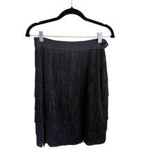 Load image into Gallery viewer, Moschino Couture Black Fringe Pencil Skirt
