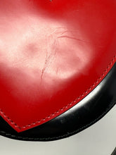 Load image into Gallery viewer, Moschino Black &amp; Red Heart Circle Crossbody Bag
