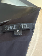 Load image into Gallery viewer, Ohne Title Size 2 Black &amp; White Leather Dress
