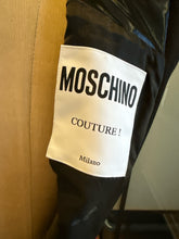 Load image into Gallery viewer, Moschino Pink &amp; Black Wool &amp; Faux Leather Trim Size 4  Dress
