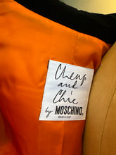 Load image into Gallery viewer, Moschino Cheap &amp; Chic Size 8 Orange &amp; Black Wool Jacket
