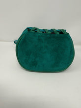 Load image into Gallery viewer, Yves Saint Laurent Green Suede Bucket Evening Bag 1980s

