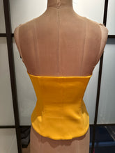 Load image into Gallery viewer, Moschino Size 4 Yellow Lace up Corset
