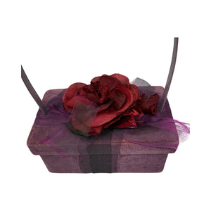 Moschino Pink Velvet Flower 2000 Box Bag