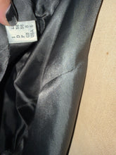 Load image into Gallery viewer, Moschino Black Wool Taffeta Ruffle Pea Coat
