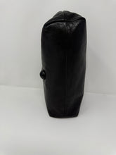 Load image into Gallery viewer, Moschino Black Leather Question Mark Clutch Bag Purse
