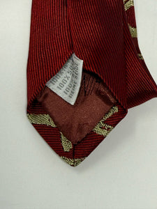 Moschino Burgundy Fax Me Baby Silk Neck Tie