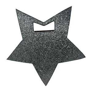 Moschino Silver Glitter Star Bag Clutch