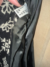 Load image into Gallery viewer, Moschino Size 8 Black &amp; White Wool 3/4 Sleeve Coat
